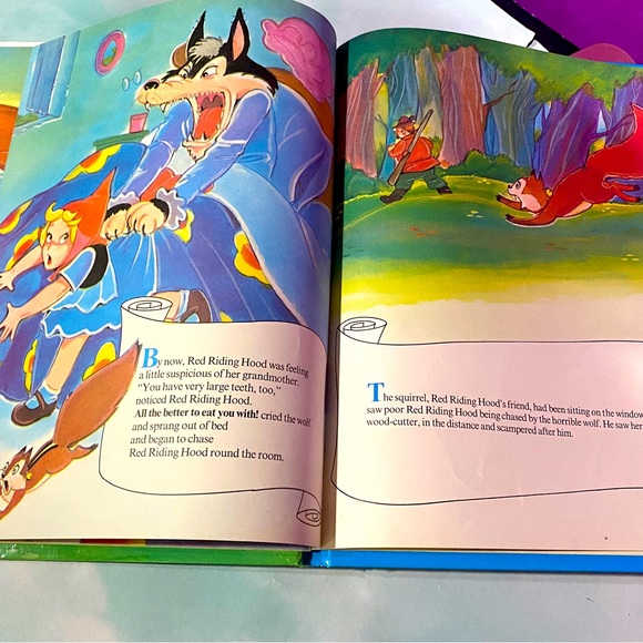 LITTLE RED RIDING HOOD VINTAGE LG COLLECTIBLE HARDCOVER BOOK BRIDLINGTON ENGLAND - Picture 11 of 16